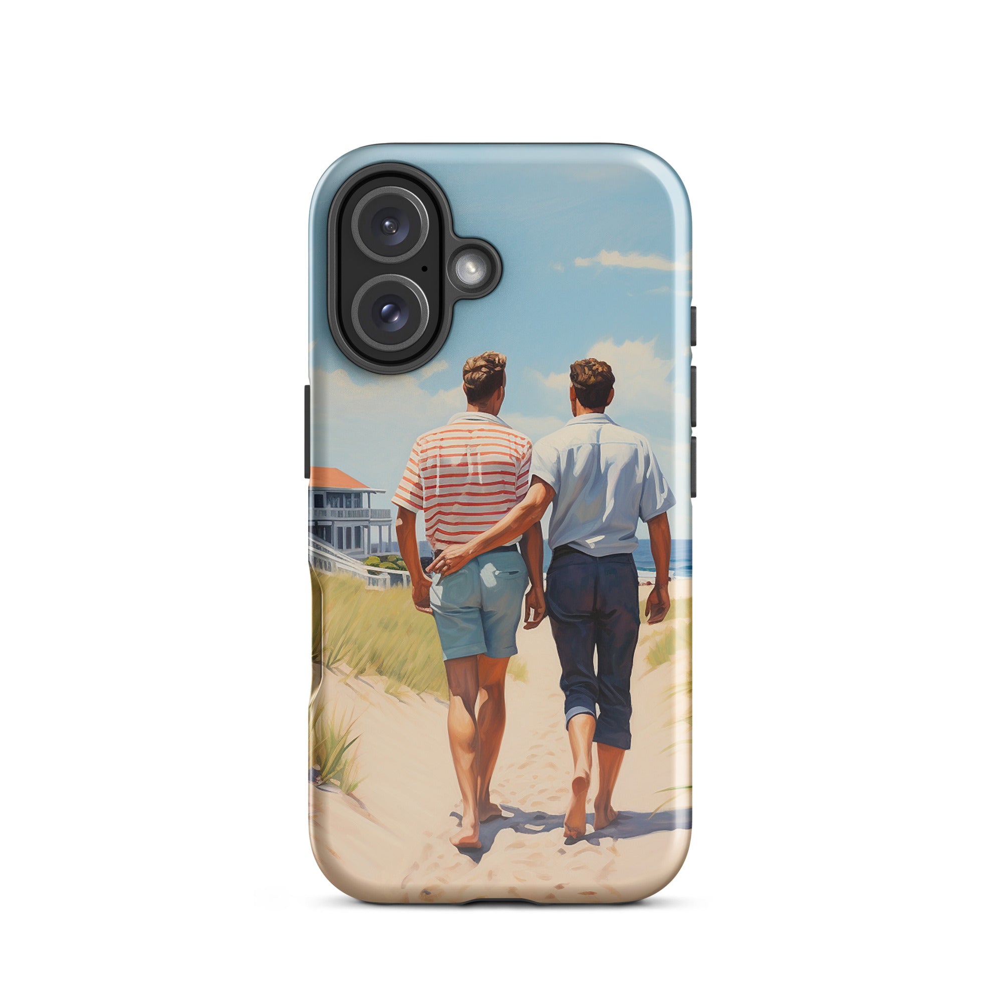 Coque iPhone® - Promenade au bord de la plage | Drese Art