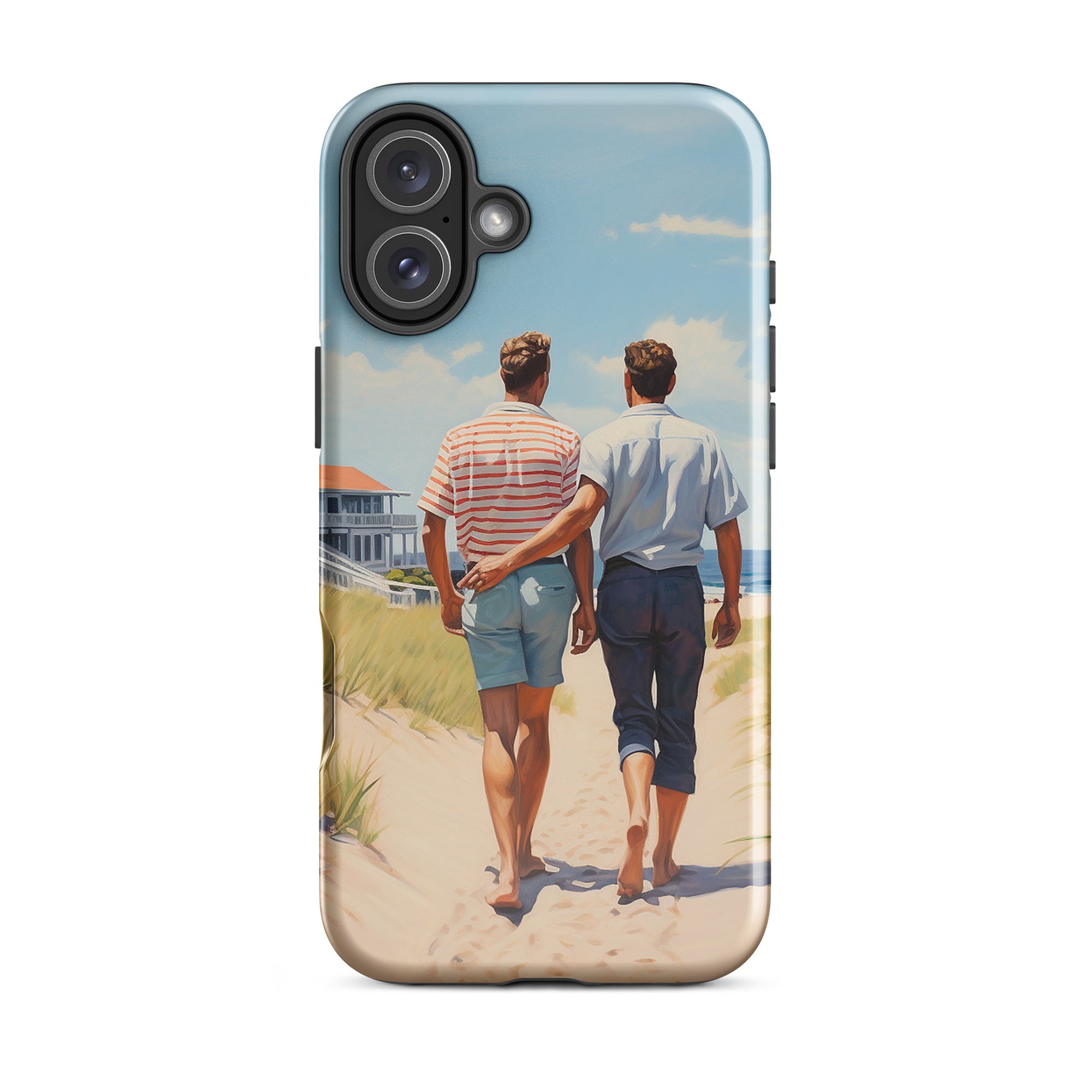 Coque iPhone® - Promenade au bord de la plage | Drese Art