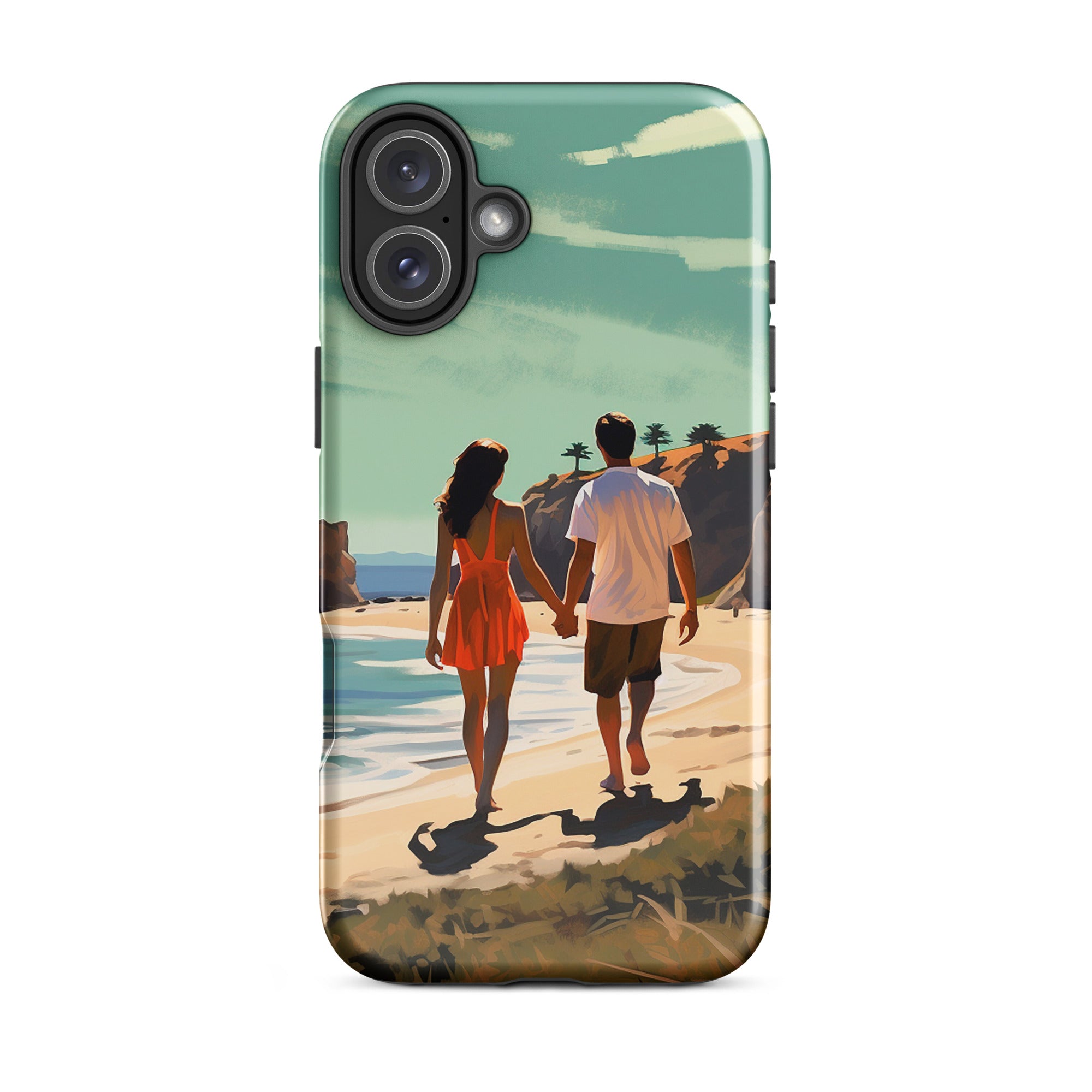 Coque iPhone® - Coucher de soleil à la plage | Drese Art