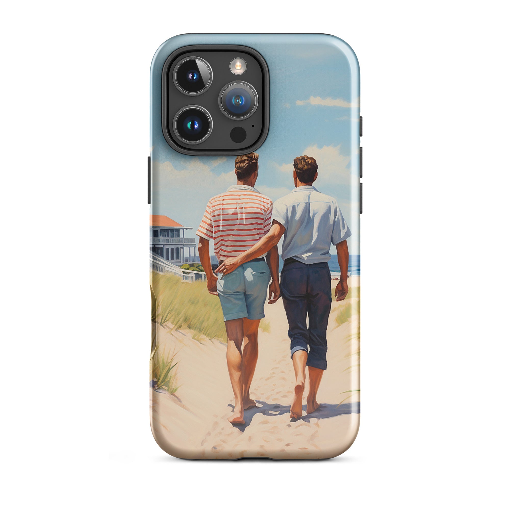 Coque iPhone® - Promenade au bord de la plage | Drese Art