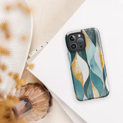 Coque iPhone® - Gilded Currents | Drese Art