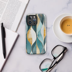 Coque iPhone® - Gilded Currents | Drese Art