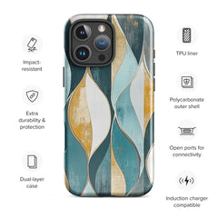 Coque iPhone® - Gilded Currents | Drese Art