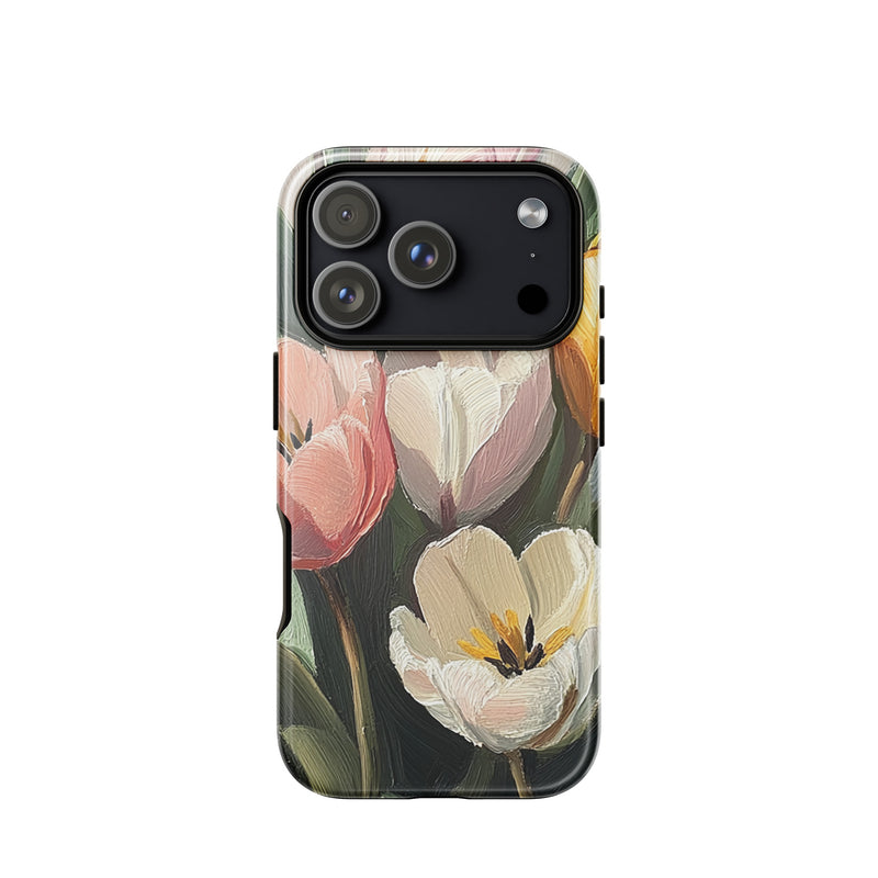 Floral iPhone 18 Pro case with the Whispers of Spring artwork by Drese Art