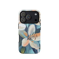 Floral iPhone 18 Pro case with the Serene Bloom artwork by Drese Art