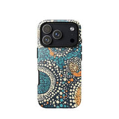 Ethnic patterned iPhone 18 Pro case with the Dreaming Currents artwork by Drese Art