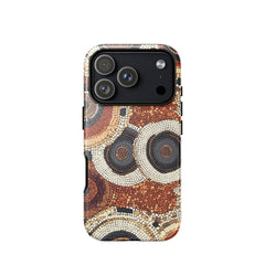 Ethnic patterned iPhone case for iPhone 18 Pro with the Sacred Earth artwork by Drese Art