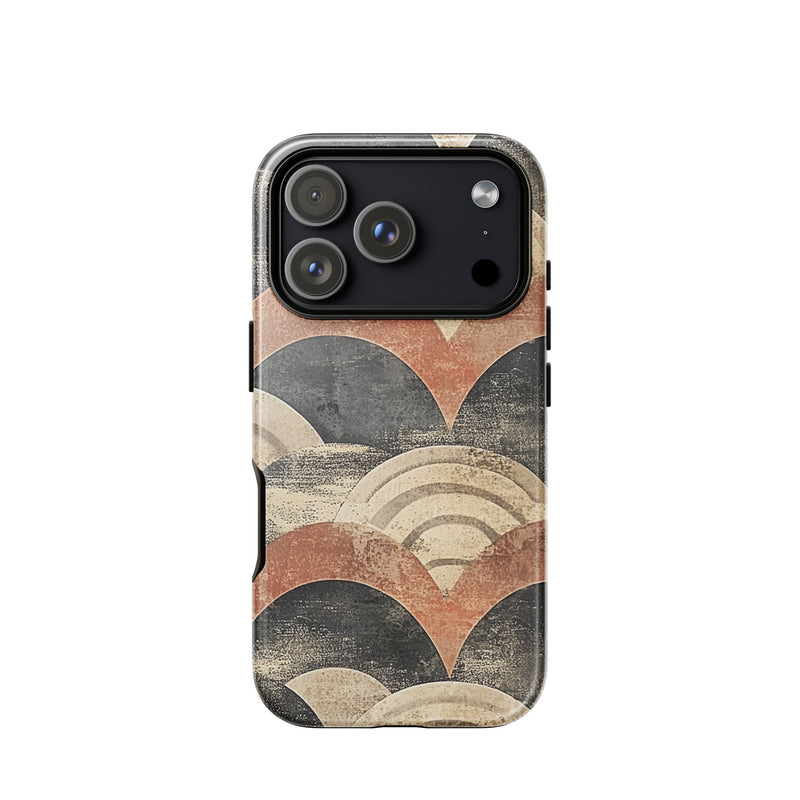 Japanese vintage pattern iPhone case for iPhone 18 Pro with the Aged Tides artwork by Drese Art