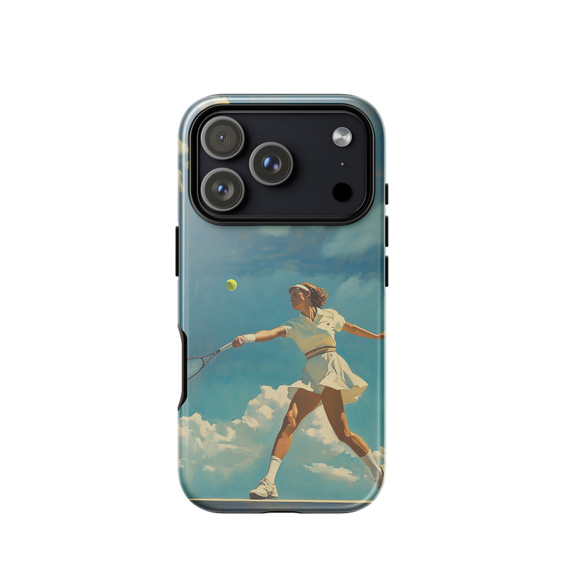 Golf-inspired iPhone case for iPhone 18 Pro with the Coastal Drive artwork by Drese Art