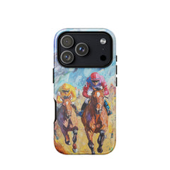Equestrian-themed iPhone case for iPhone 18 Pro with the Fury of the Finish artwork by Drese Art