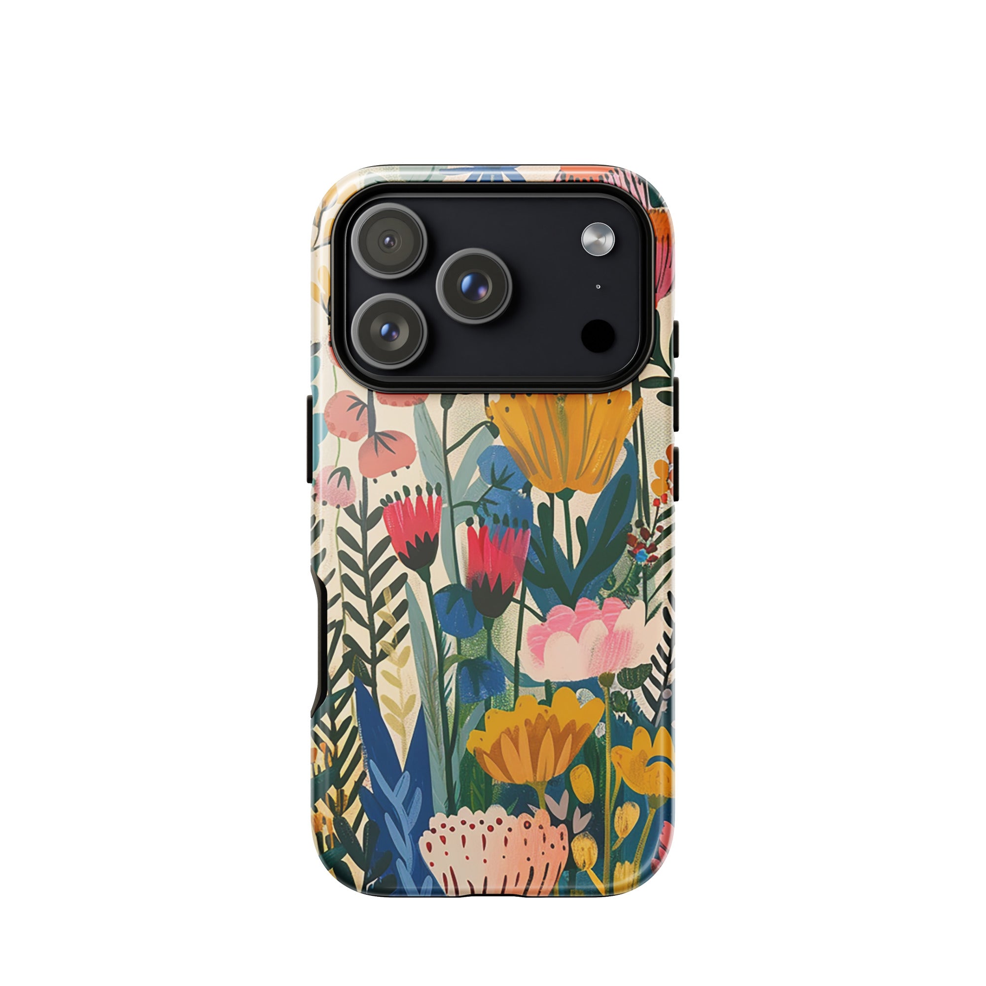 Scandinavian floral iPhone case for iPhone 18 Pro with the Nordic Flora artwork by Drese Art