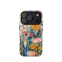 Scandinavian floral iPhone case for iPhone 18 Pro with the Nordic Flora artwork by Drese Art