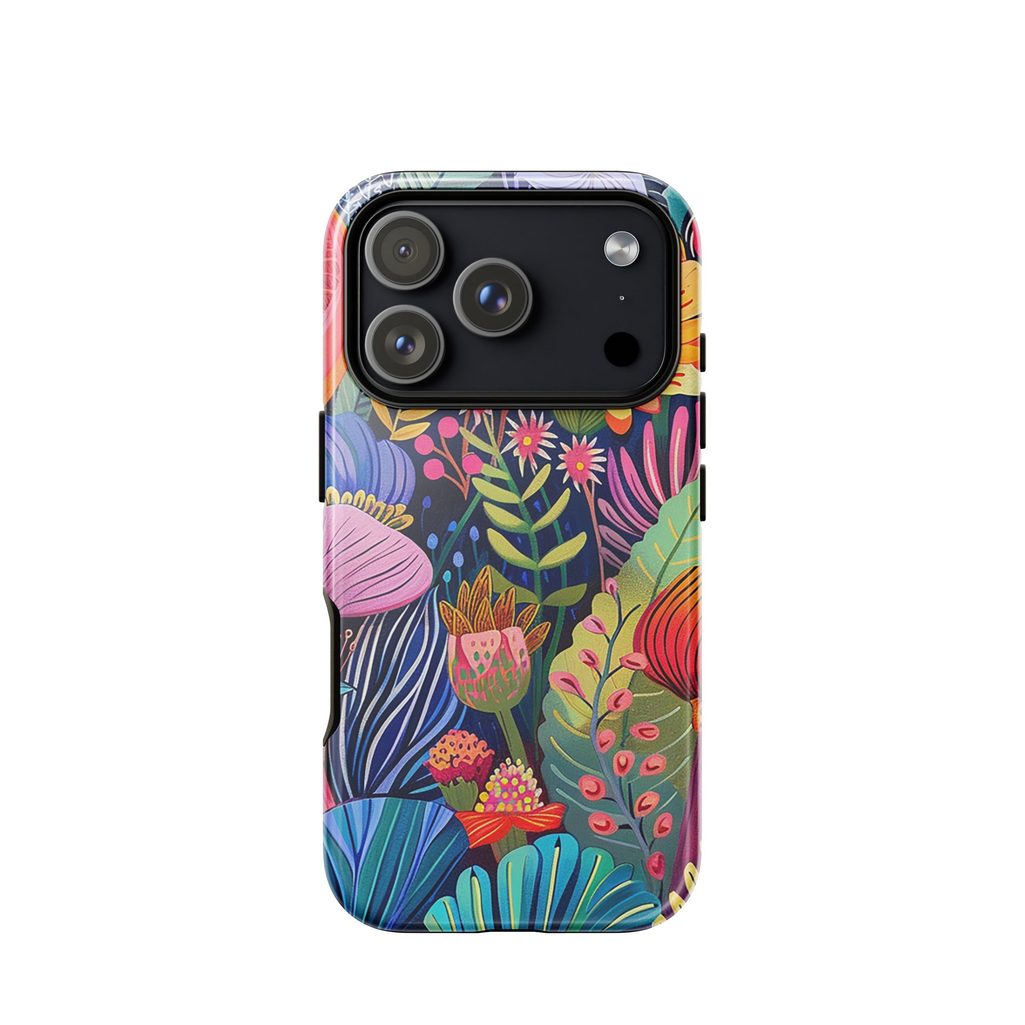 African floral iPhone case for iPhone 18 Pro with the African Blossoms artwork by Drese Art