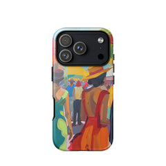 Spanish vintage iPhone case for iPhone 18 Pro with the Colors of Seville artwork by Drese Art