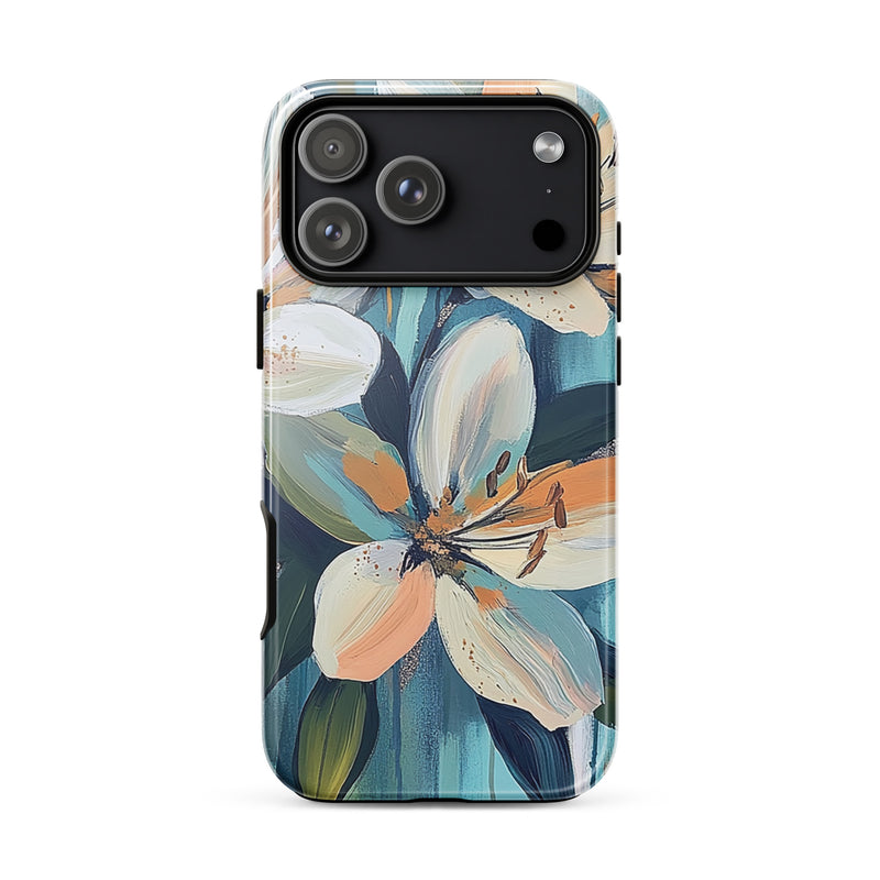 Floral iPhone 18 Pro Max case with the Serene Bloom artwork by Drese Art