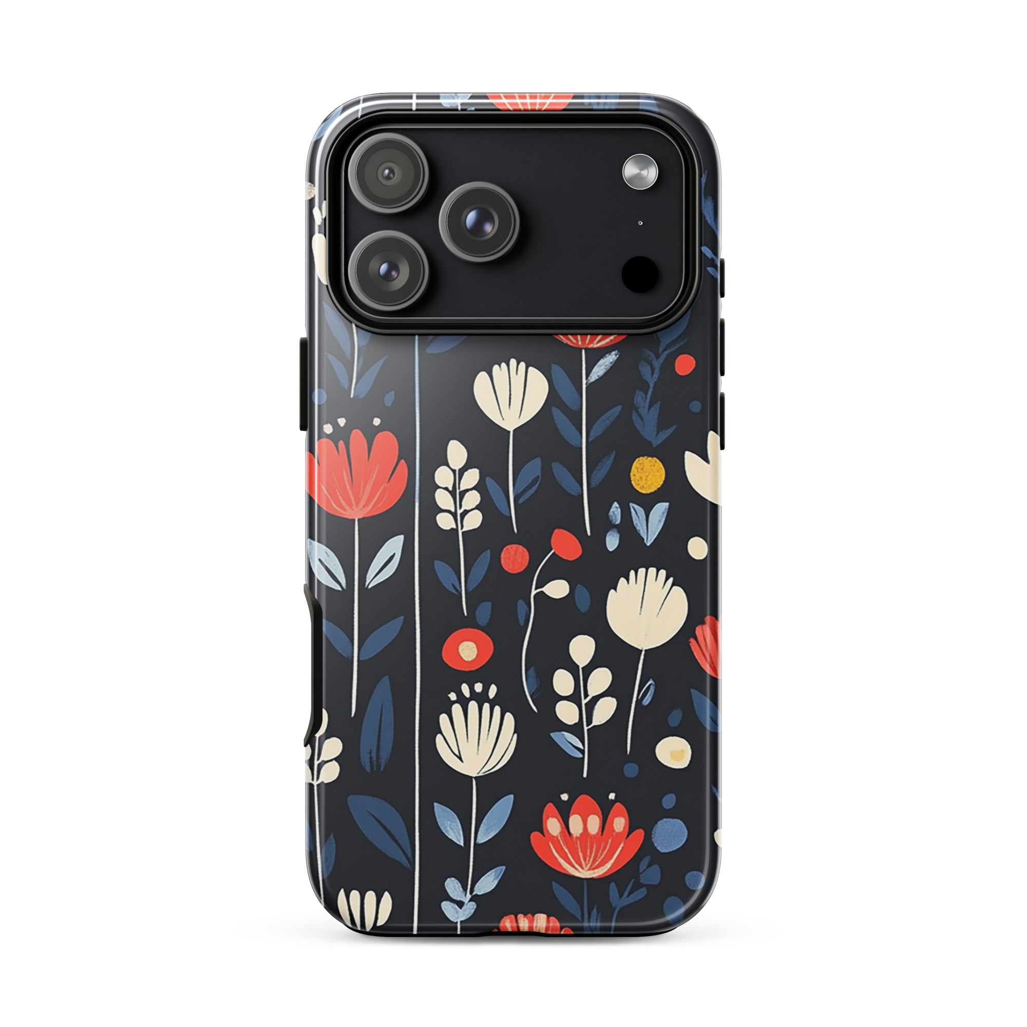 Scandinavian floral iPhone 18 Pro Max case with the Nordic Meadow artwork by Drese Art