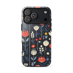 Scandinavian floral iPhone 18 Pro Max case with the Nordic Meadow artwork by Drese Art