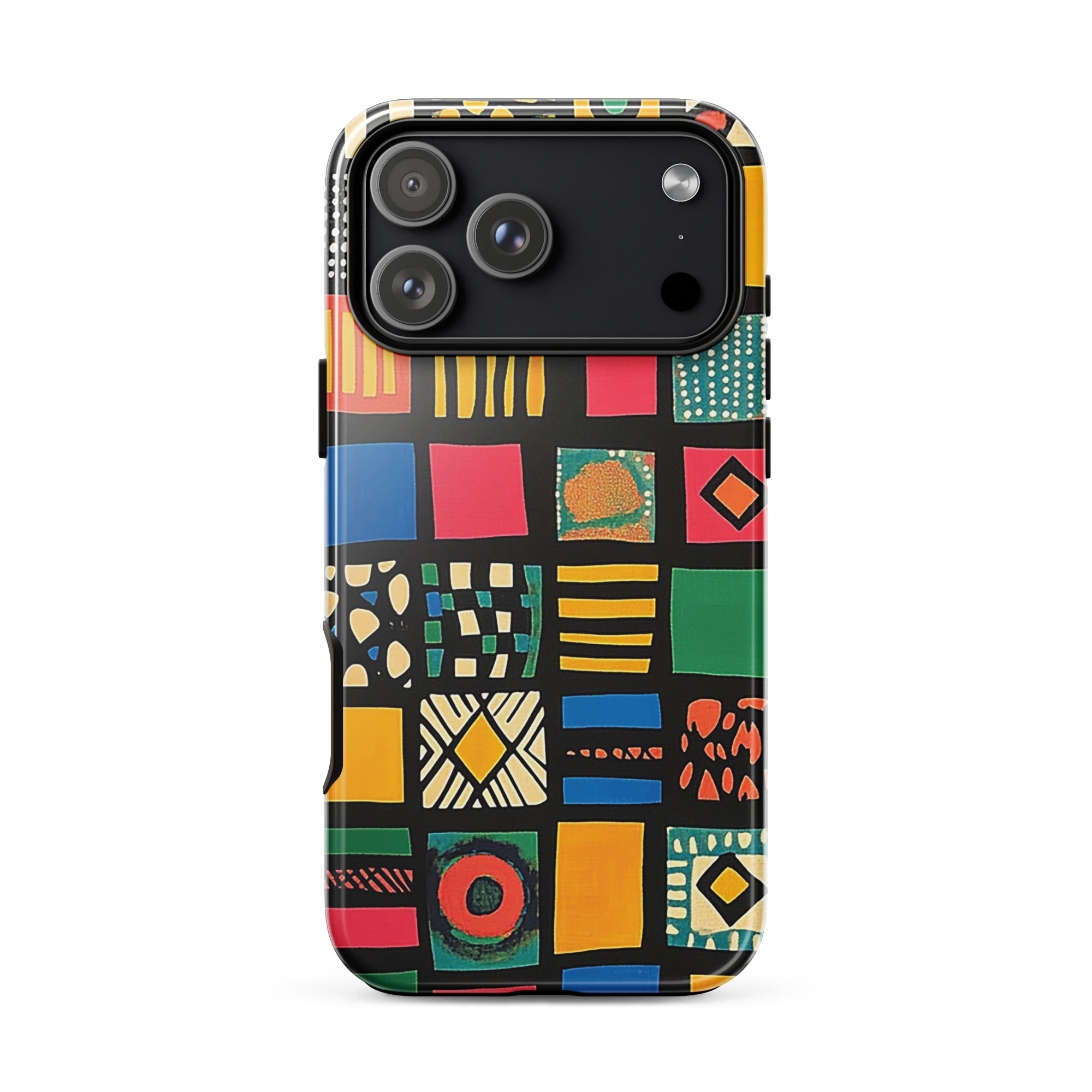 African-inspired ethnic pattern iPhone case for iPhone 18 Pro Max with the Tribal Tapestry artwork by Drese Art
