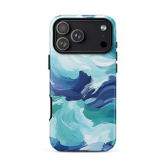 Abstract pattern iPhone case for iPhone 18 Pro Max with the Oceanic Whispers artwork by Drese Art