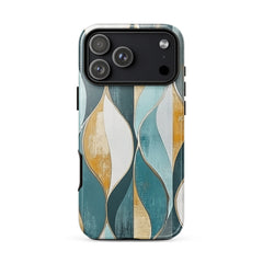Abstract pattern iPhone case for iPhone 18 Pro Max with the Gilded Currents artwork by Drese Art