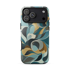 Abstract pattern iPhone case for iPhone 18 Pro Max with the Aqua Reverie artwork by Drese Art