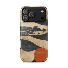 Japanese vintage pattern iPhone case for iPhone 18 Pro Max with the Eternal Tides artwork by Drese Art