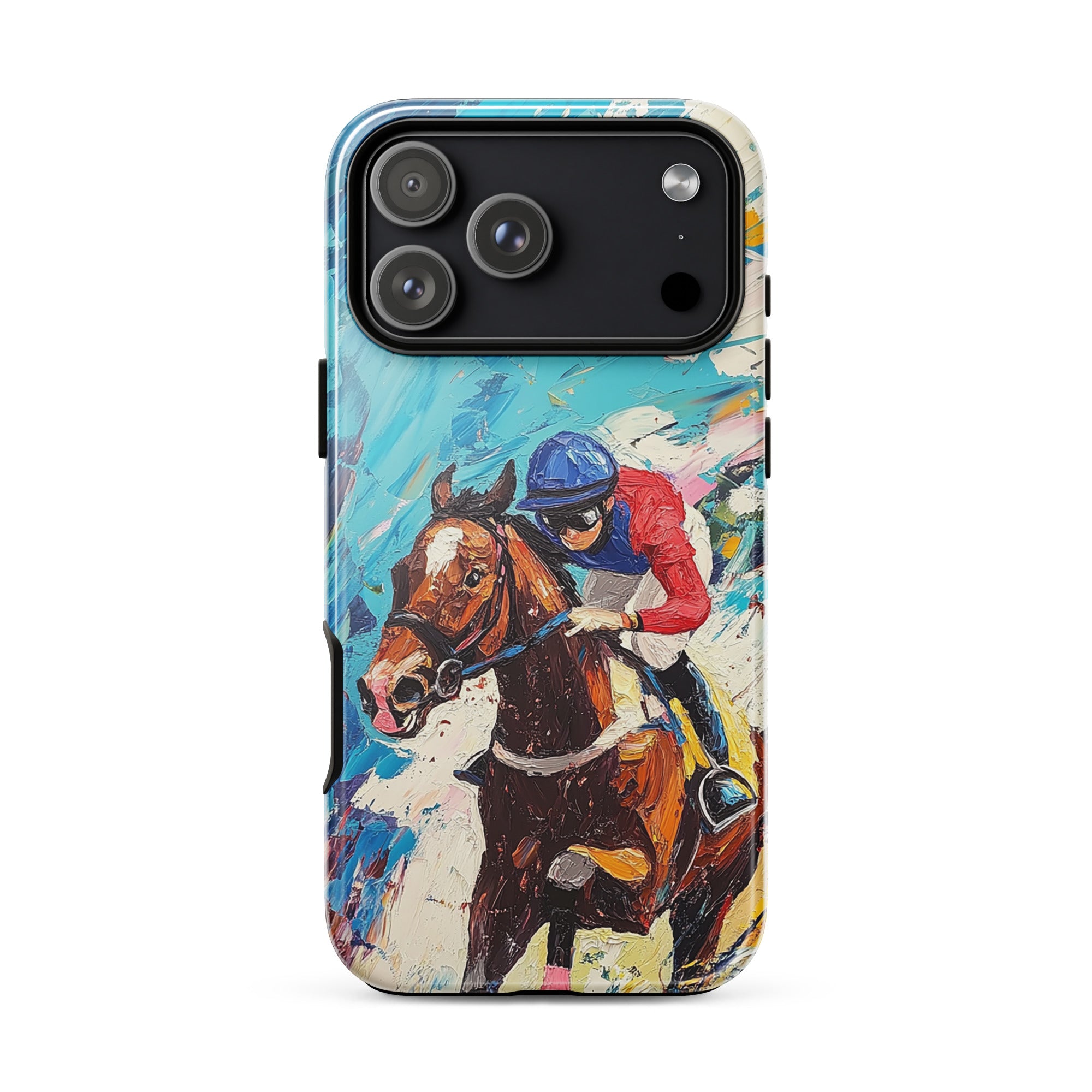 Equestrian-themed iPhone case for iPhone 18 Pro Max with the Vivid Gallop artwork by Drese Art