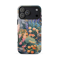 Floral iPhone case for iPhone 18 Pro Max with the Alpine Meadow artwork by Drese Art