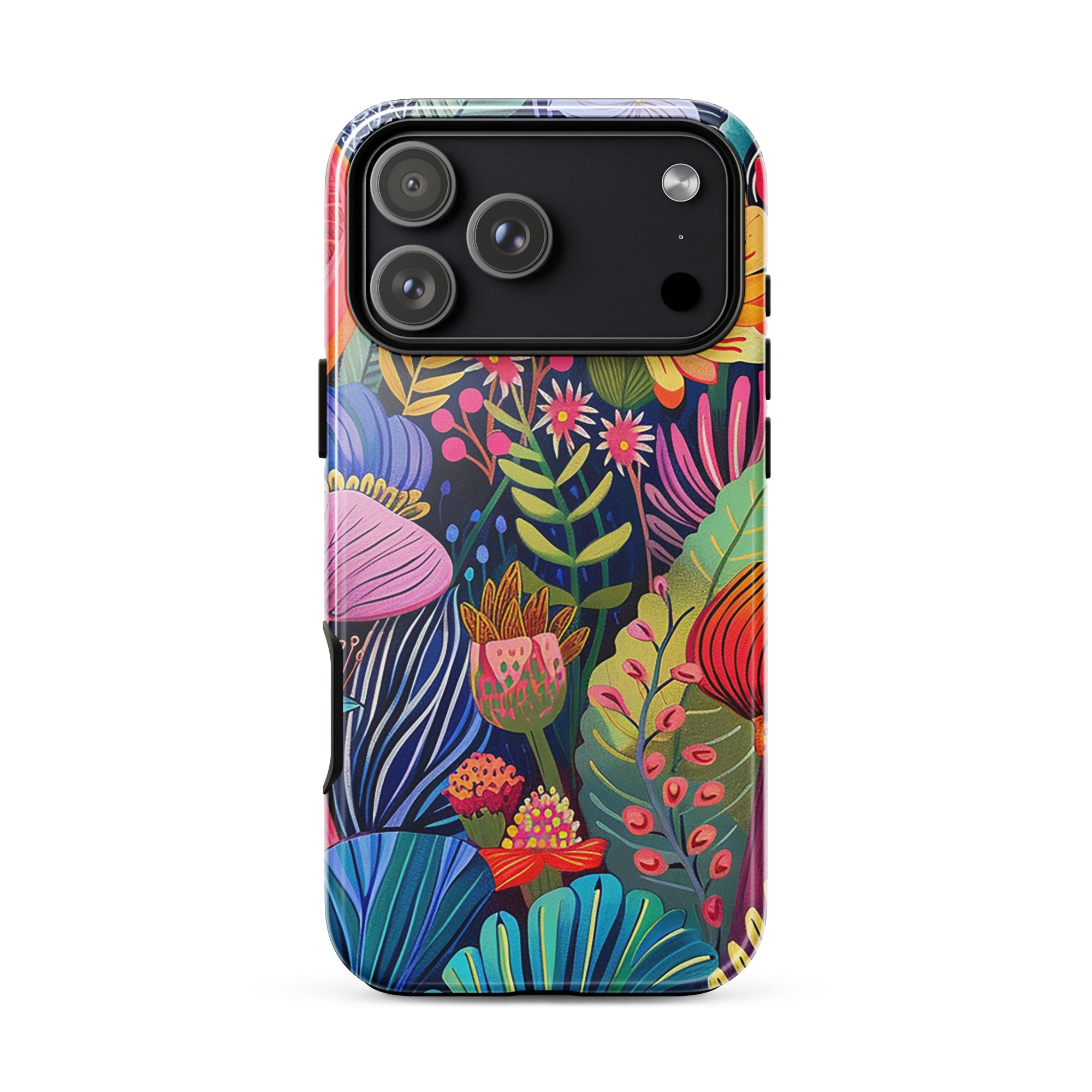 African floral iPhone case for iPhone 18 Pro Max with the African Blossoms artwork by Drese Art