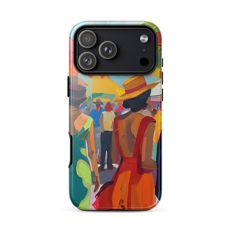 Spanish vintage iPhone case for iPhone 18 Pro Max with the Colors of Seville artwork by Drese Art