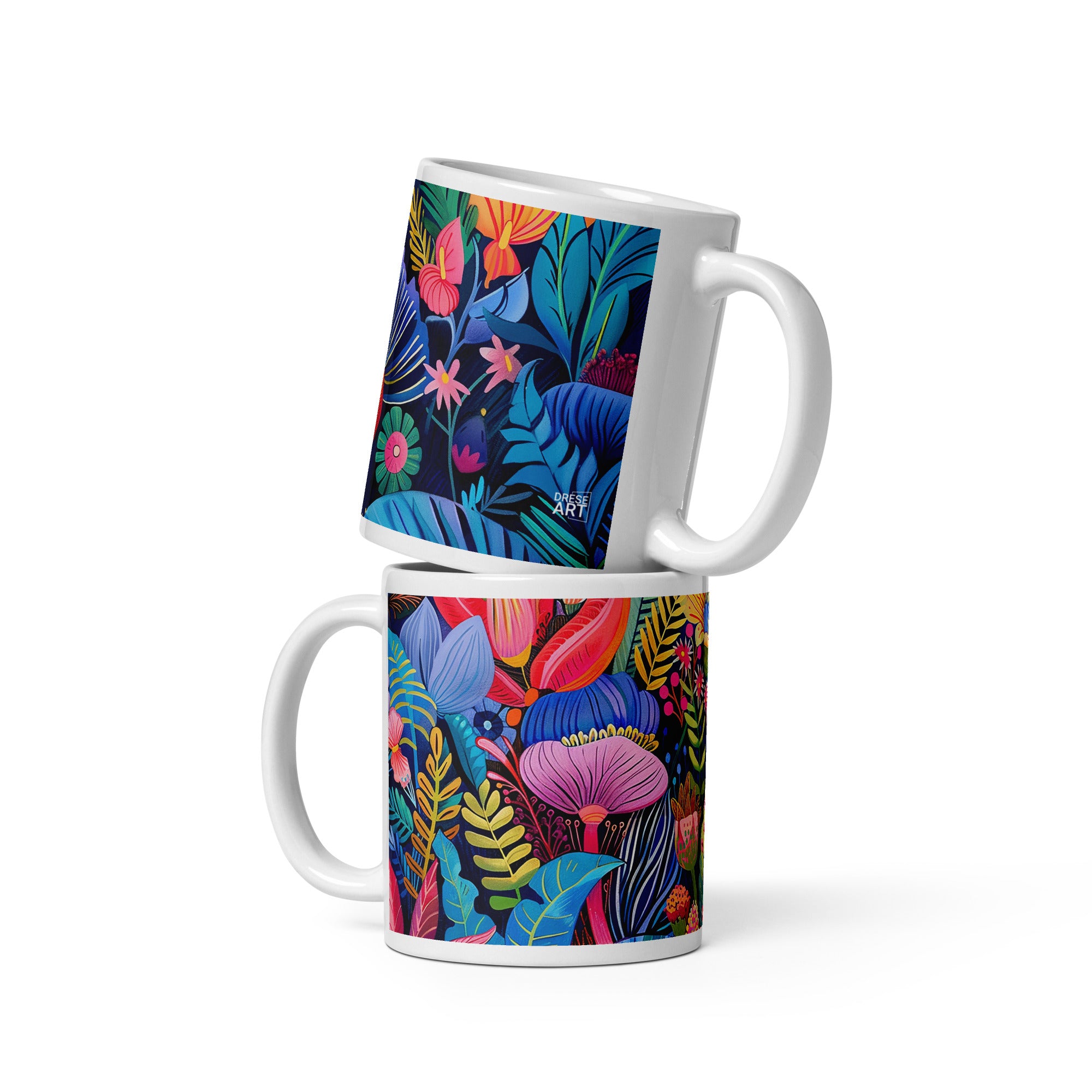 Taza - Vibrant Blossoms of Africa | Drese Art