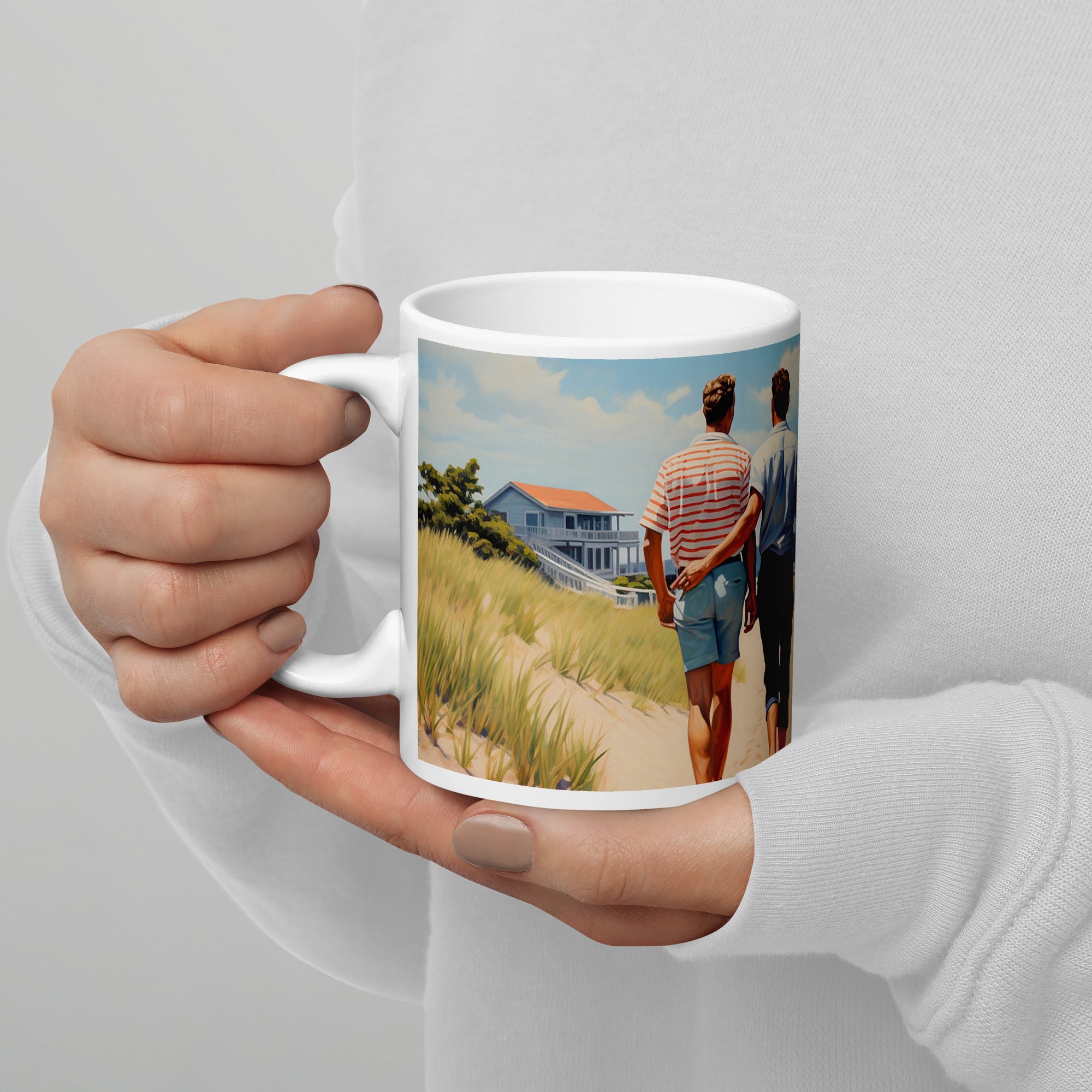 Mug - Stroll by the Beach | Drese Art