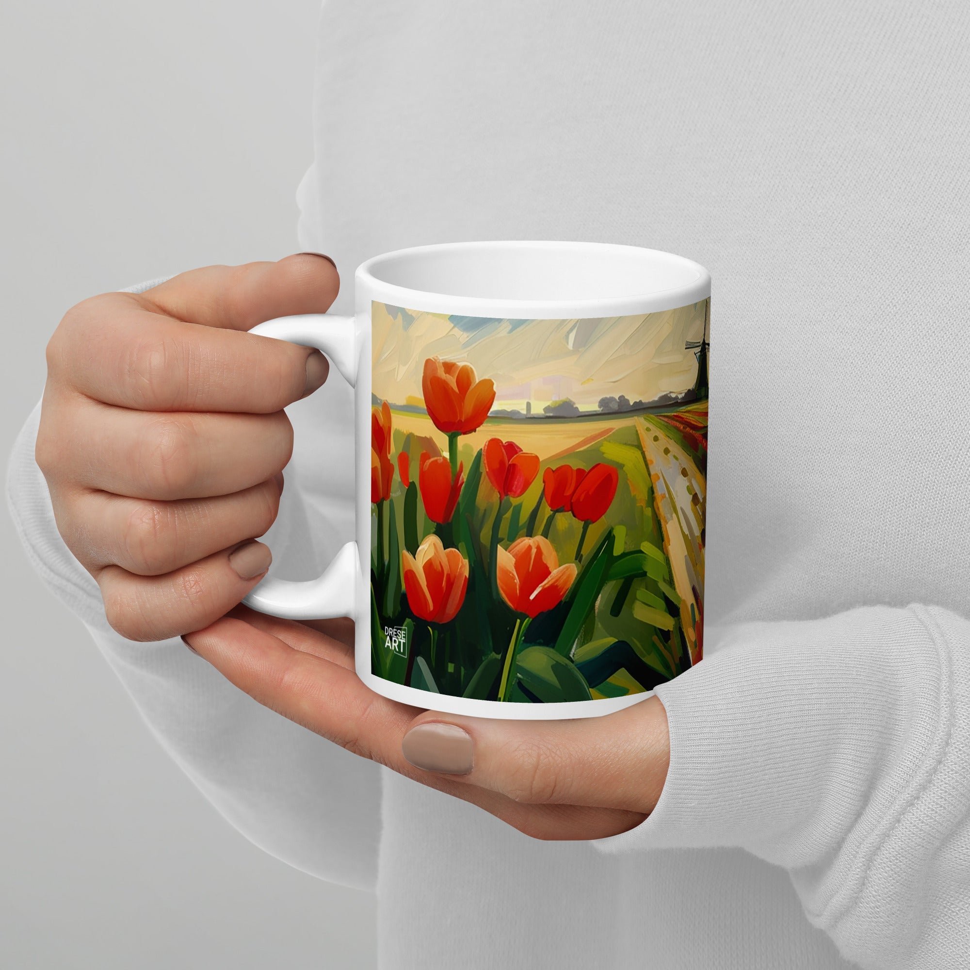 Mug - Through Tulip Fields | Drese Art