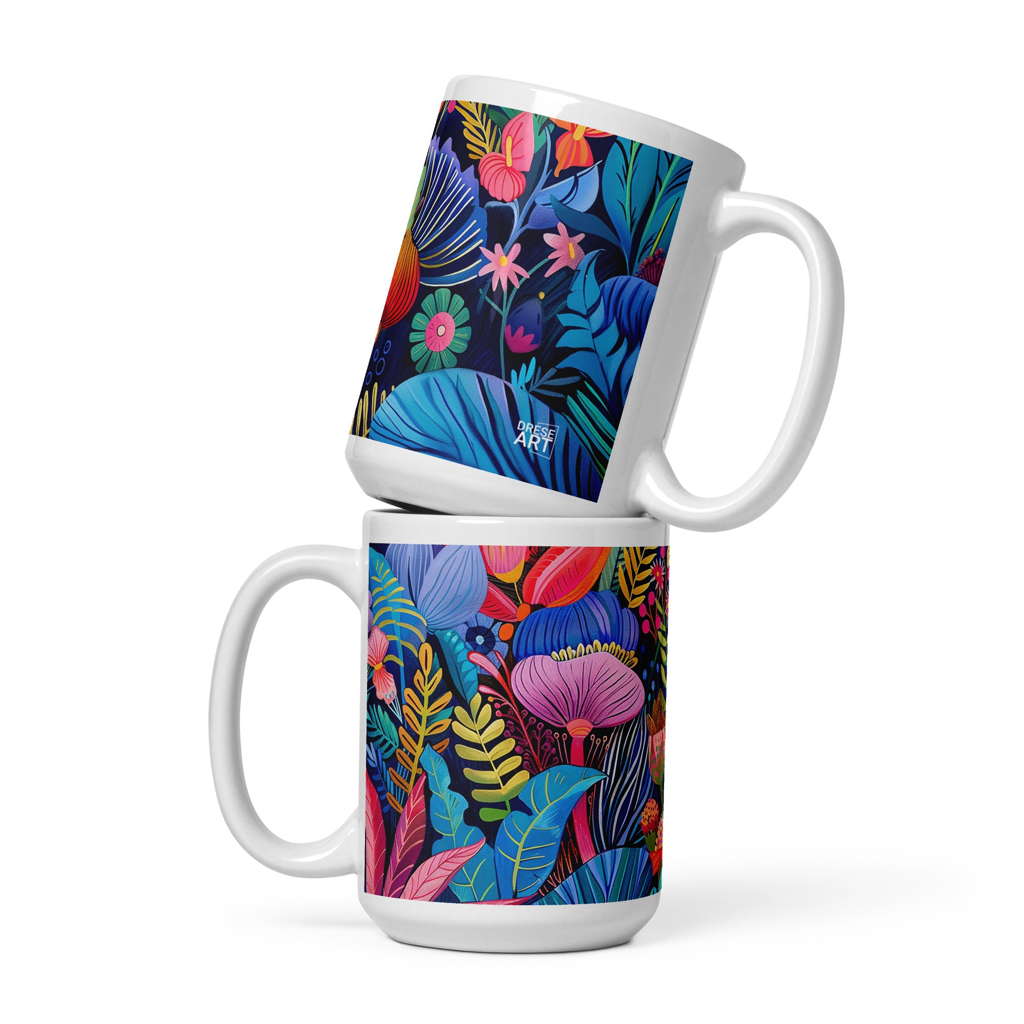 Tasse - Fleurs éclatantes d'Afrique  | Drese Art